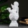 Figure "Angel lying on the ball" 18x24x51cm white