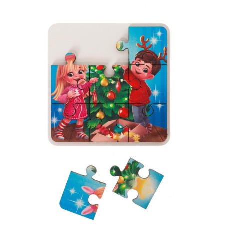 New Year's puzzle wooden “New Year! Dress the Christmas tree "-2