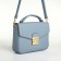Women's bag on the valve, Textura, small size, blue color