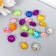 Buttons plastic for creativity 2 punctures "circle circle" set 20 pcs mix d = 1.2 cm