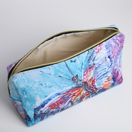 Cosmetic bag with lightning, blue/multi -colored color-2