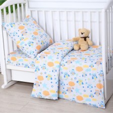 Baby linen linen, gray color, 112x147cm, 110x150cm, 60x60cm, calico 142g/m, 100% cotton