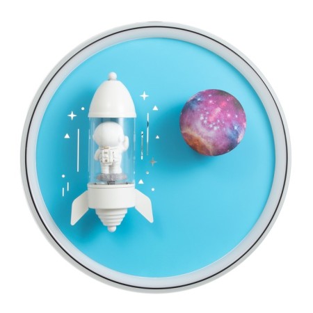 Lamp "Rocket in space" LED 48W E27 White-blue 47x47x15 cm Bayerlux