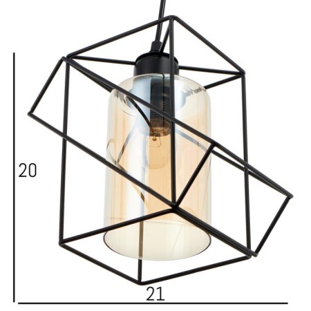 Lamp Bayerlux 88308/1 E27 40W Black 22x22x20-120 cm-4
