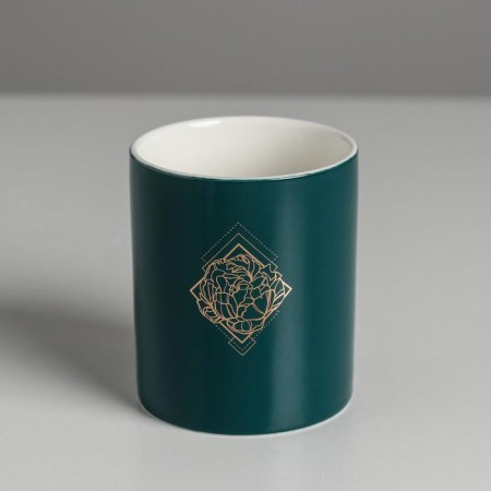 Ceramic glass with embossing, Rose, 8 x 9.5 cm-2
