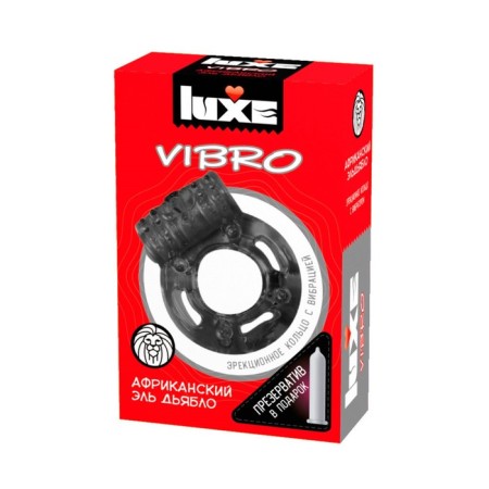Luxe Vibro vibrook African El Diablo + condom 1 pc.