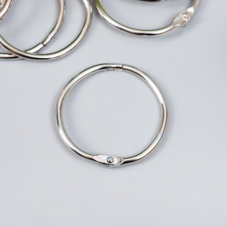 Rings for creativity for photo albums "silver" set 10 pcs in the internal. D = 2.6 cm, external. D = 3 cm-1