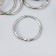 Rings for creativity for photo albums "silver" set 10 pcs in the internal. D = 2.6 cm, external. D = 3 cm