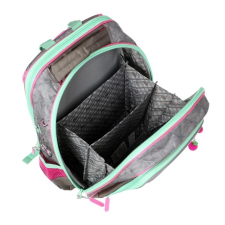 Frame backpack 39 x 29 x 17 cm, Across 179, gray/pink ACR22-179-9-7