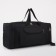 Road bag, 3 parts on zippers, external pocket, long belt, black color