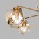 Chandelier CREEK, 8x60W E27, black color, bronze