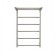 The towel electric "Dvin" FJ Neo, 600x400 mm, dimmer, polished