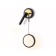 LED LED wall -mounted Ambrella Light, Linetech, FL51652, LED, 10 W, 750LUM, 4200K, Black Color, Gold