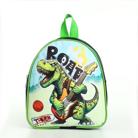 Baby backpack on a zipper, "chosen", green color-2