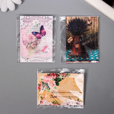 A set of postcards with seeds "grow itself" "Happiness" 5*7cm 3 pcs-4