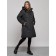 Coat insulated winter female, size 42, black color