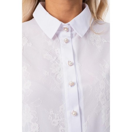 Female blouse, size 42, white color-1