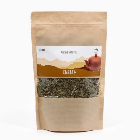 Mint, collection of herbs: English mint, mint-hoop, cold mint, chill-grind