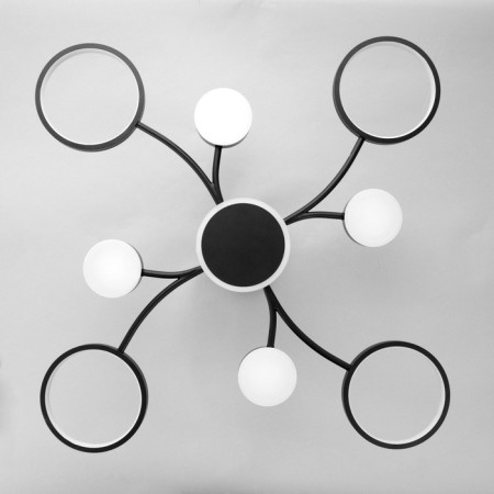 Causteen with PDU 2299/9BK LED 176W 3000-6000K Black 88x88x18 cm Bayerlux-8