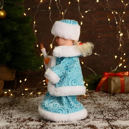 Snow Maiden "Burnt Rombic" with backlight, moves, 30 cm, blue-1