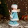 Snow Maiden "Burnt Rombic" with backlight, moves, 30 cm, blue