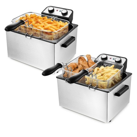 Fritten KitFort KT-2025, 3270 W, bowl 10 l, basket 4.7/2 l, black-1