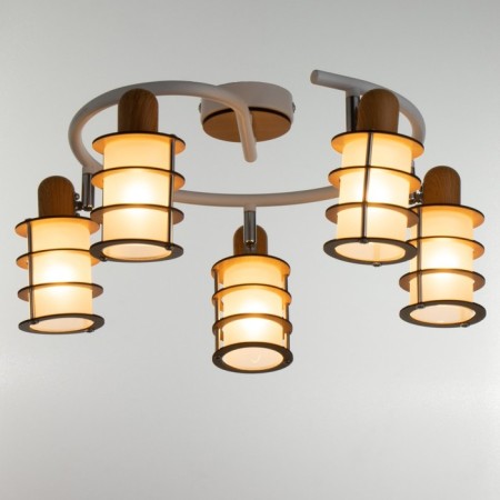 Thauon chandelier 5he14 40w is white 56x56x16 cm-1