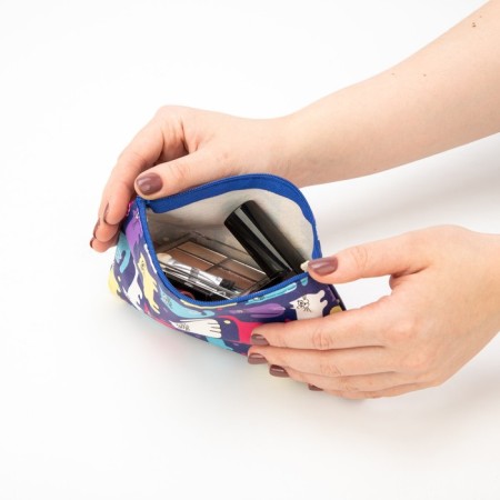 Cosmetic bag with lightning, blue/multi -colored color-4