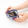 Cosmetic bag with lightning, blue/multi -colored color