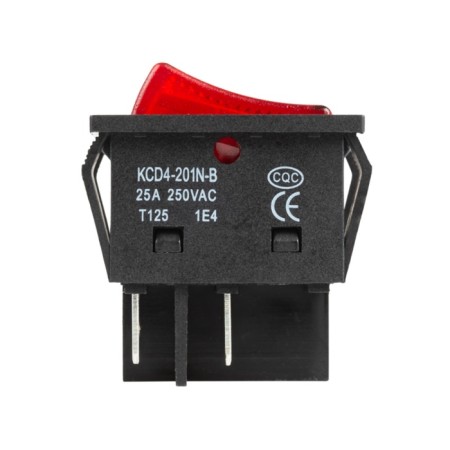 Klavichny switch 250V 25A (4C) On -OFF red with backlight (RWB-502) Rexant-4