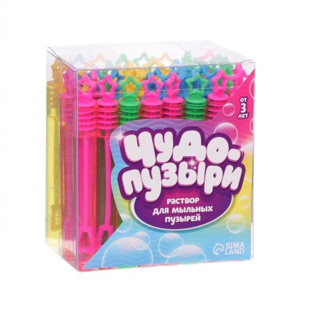 Soap bubbles non -spraying "stars", 5 ml, mix-3