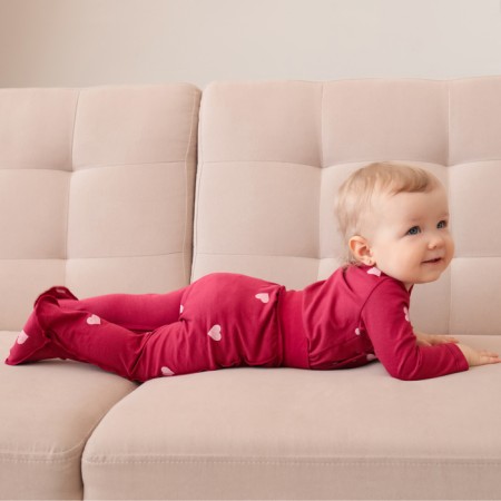 Children's sliders minku, red color, height 62-68 cm-3