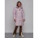 Coat insulated winter female, size 46, purple color