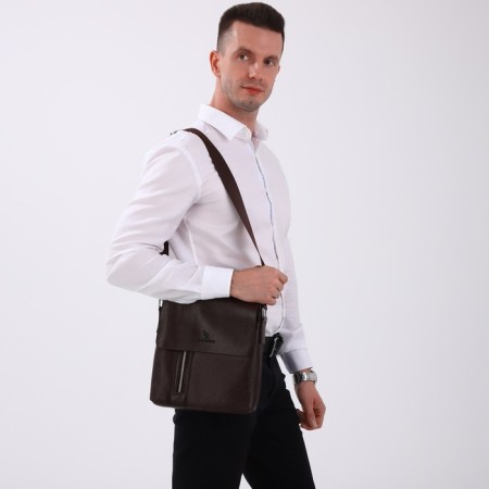 Male bag, brown color-6