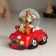 Souvenir Polystone Water Ball "New Year's car" MIX 8.3x6.6x7.8 cm