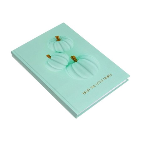 Note book A5, 128 sheets in the Velvet Pumpkin line, solid cover, lamination of software touch, offset 65g/m2-1