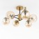 Catilux Catilux chandelier CL143163 54x54x30 cm, 6x40W, E14, brown color