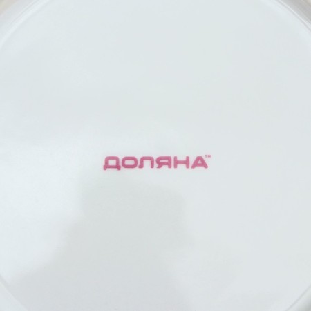 Plate ceramic dessert shade "poppies", d = 19 cm, white color-3