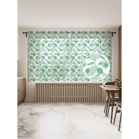 Photo "Tropical Leaves", size 145x180 cm, 2 pcs