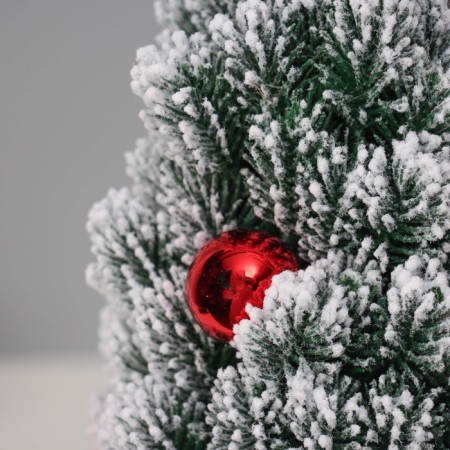 Christmas tree decor "with balls and cones, in a bag" 31x14 cm-1