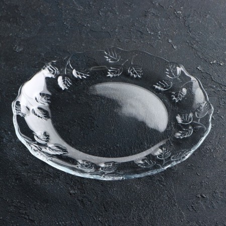 Glass plate "Pastoral", D = 19.4 cm