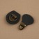 Bag -staple, sewing, 6 × 4 cm, black/bronze color