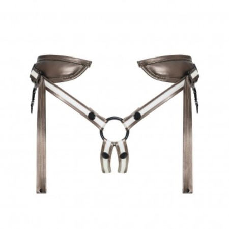 Strap-on-on-ume Harnais Leather Desirus strapon, eco-leather