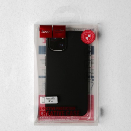 Hoco case for the iPhone 14, TPU, reinforced window under the camera, black-4