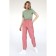 Cotton pants with elastic bands, size 42