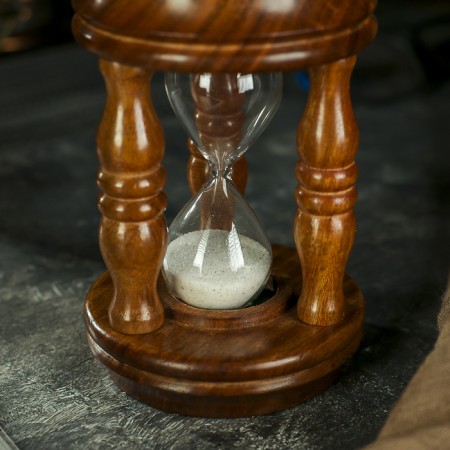 Sanding clock "Colosseum" tree 14x7.5x7.5 cm (3 min)-3