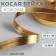 Oblique bike, leather, 15 mm × 10 ± 1 m, gold color