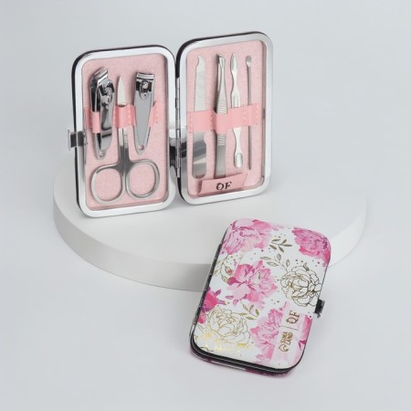 The manicure set of "delicate peonies", 7 items, in a case-2