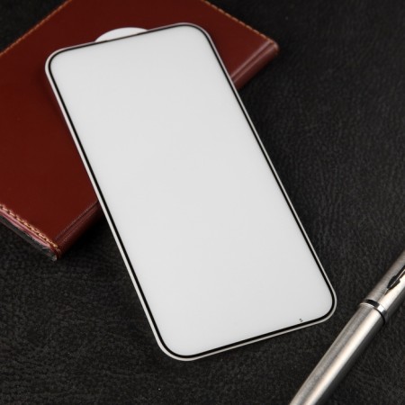 Protective glass for iPhone 15 Plus, 9h, 0.33 mm, black frame