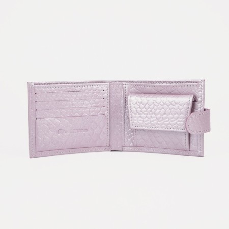 Wallet on the button, lilac color-3